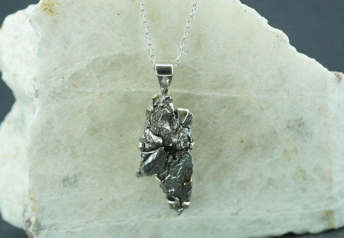 Meteorite Sterling Silver Pendant