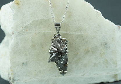 Meteorite Sterling Silver Pendant