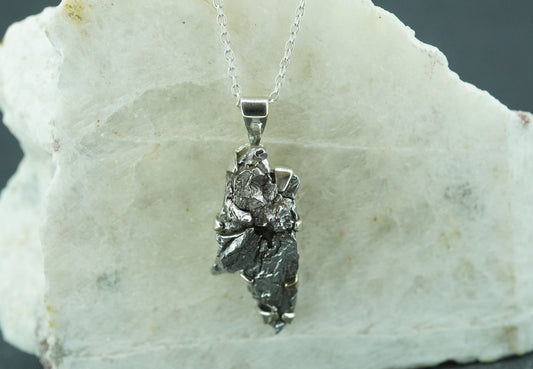 Meteorite Sterling Silver Pendant