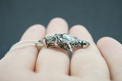 Meteorite Sterling Silver Pendant