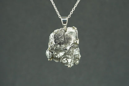 Meteorite Sterling Silver Medium Pendant