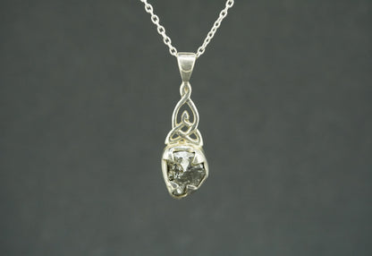 Meteorite Sterling Silver Small Celtic Pendant