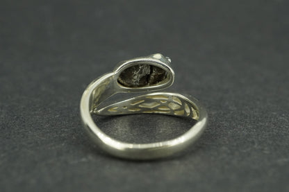 Meteorite Sterling Silver Wrap Ring