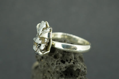 Meteorite Sterling Silver Medium Ring