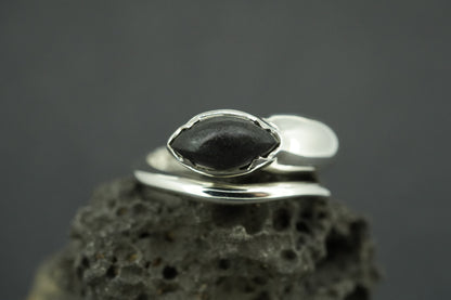 Edinburgh Castle Rock Sterling Silver Snake Ring
