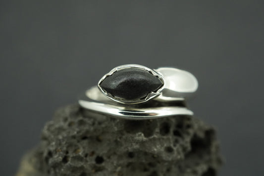 Edinburgh Castle Rock Sterling Silver Snake Ring