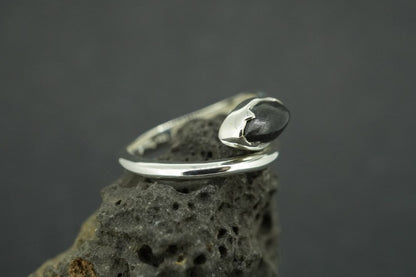 Edinburgh Castle Rock Sterling Silver Snake Ring