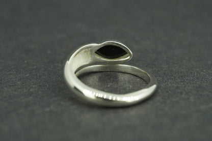Edinburgh Castle Rock Sterling Silver Snake Ring