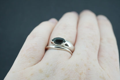 Edinburgh Castle Rock Sterling Silver Snake Ring