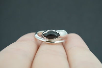 Edinburgh Castle Rock Sterling Silver Snake Ring