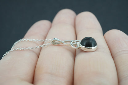 Edinburgh Castle Rock Sterling Silver Round Celtic Pendant