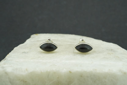 Edinburgh Castle Rock Sterling Silver Marquise Earrings