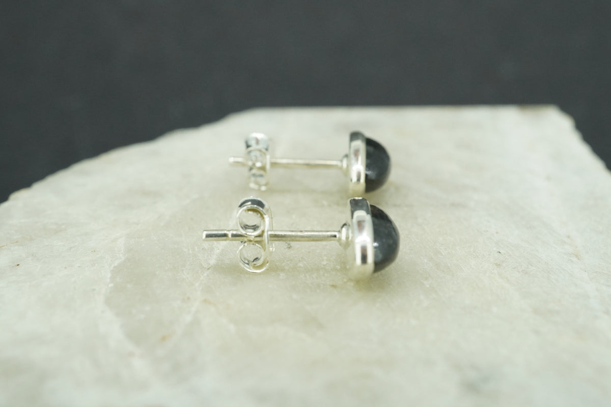 Edinburgh Castle Rock Sterling Silver Marquise Earrings