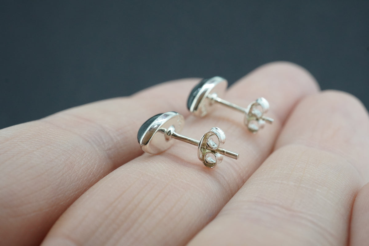 Edinburgh Castle Rock Sterling Silver Marquise Earrings