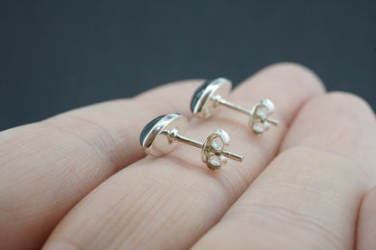 Edinburgh Castle Rock Sterling Silver Marquise Earrings