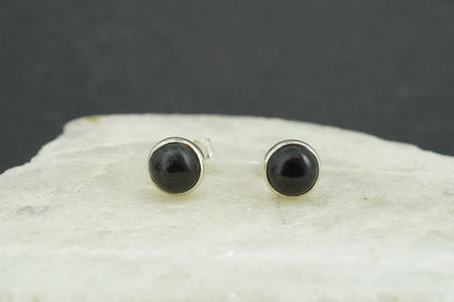 Edinburgh Castle Rock Sterling Silver Round Earrings