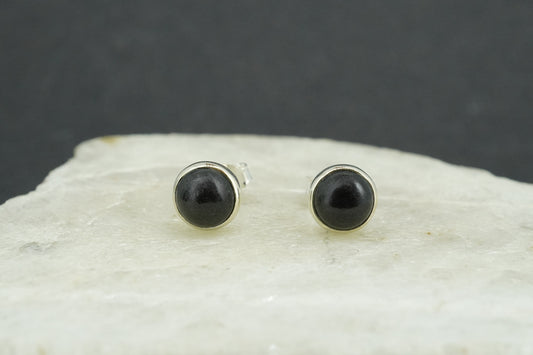 Edinburgh Castle Rock Sterling Silver Round Earrings