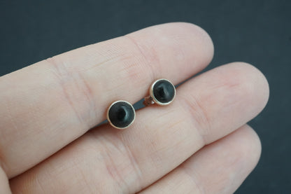 Edinburgh Castle Rock Sterling Silver Round Earrings