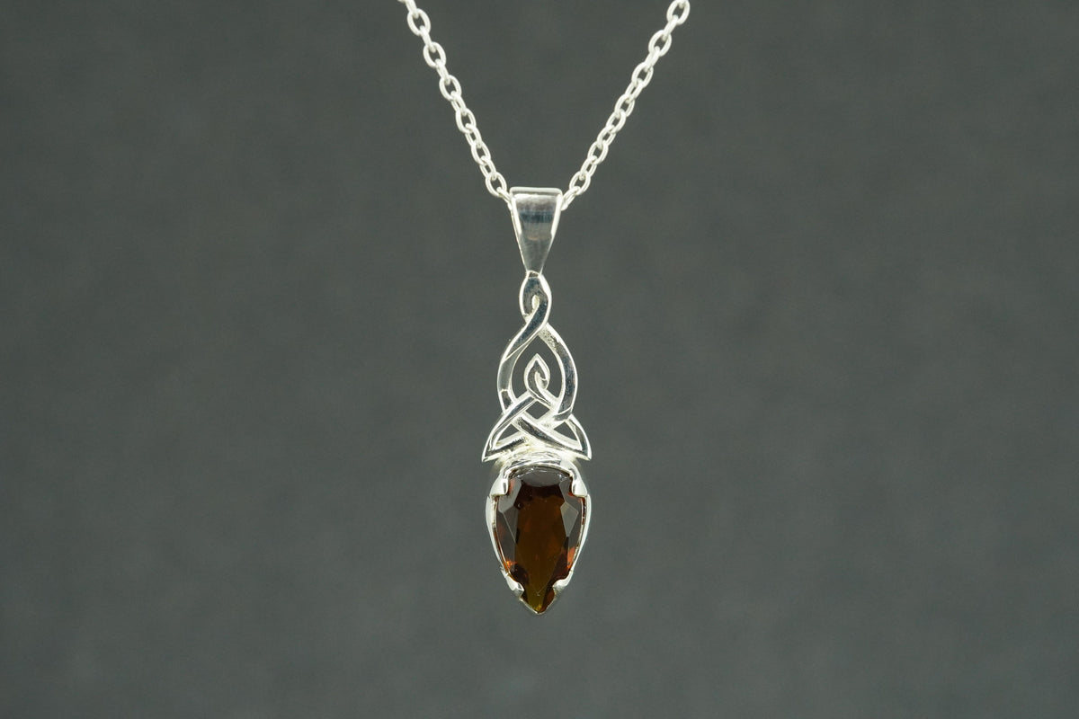 Edinburgh Sea Glass Sterling Silver Small Knot Pendant