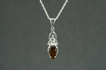 Edinburgh Sea Glass Sterling Silver Small Knot Pendant