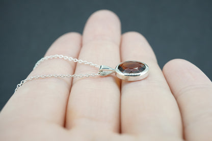 Edinburgh Sea Glass Sterling Silver Brown Pendant