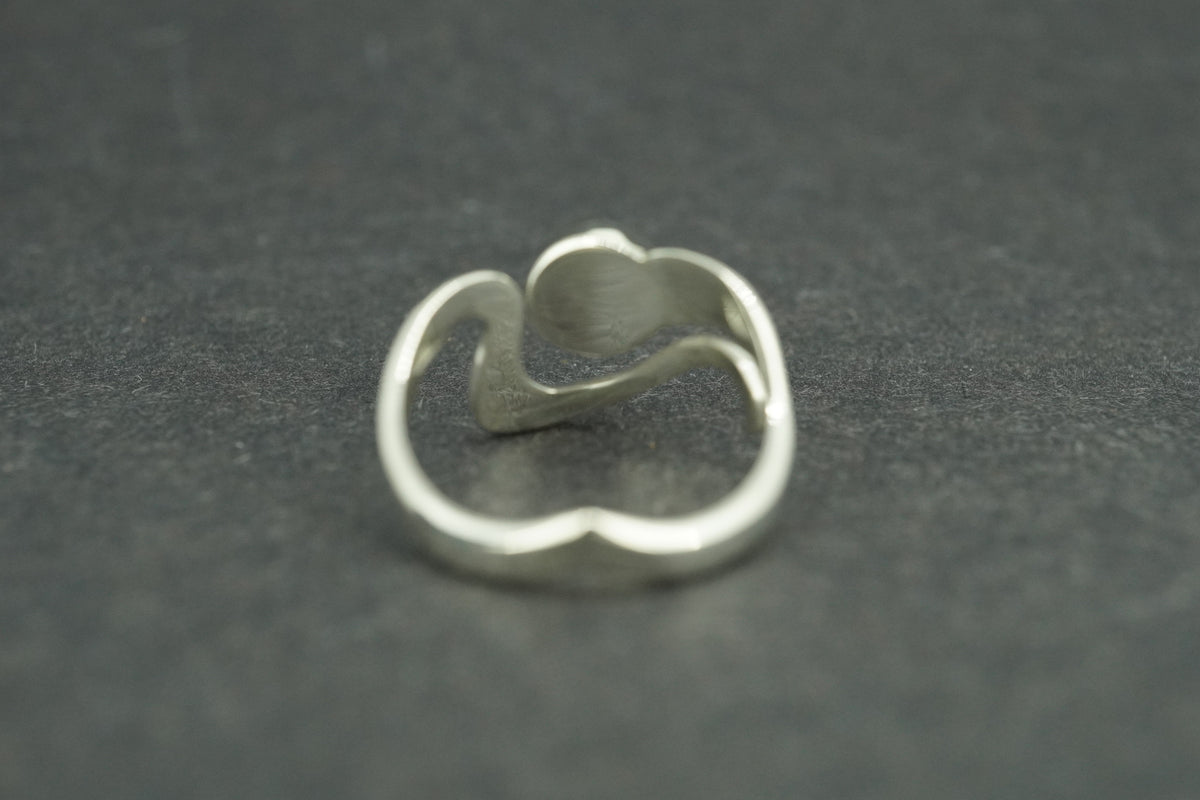 Pearl Sterling Silver Small Wave Ring