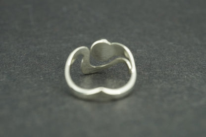 Pearl Sterling Silver Small Wave Ring