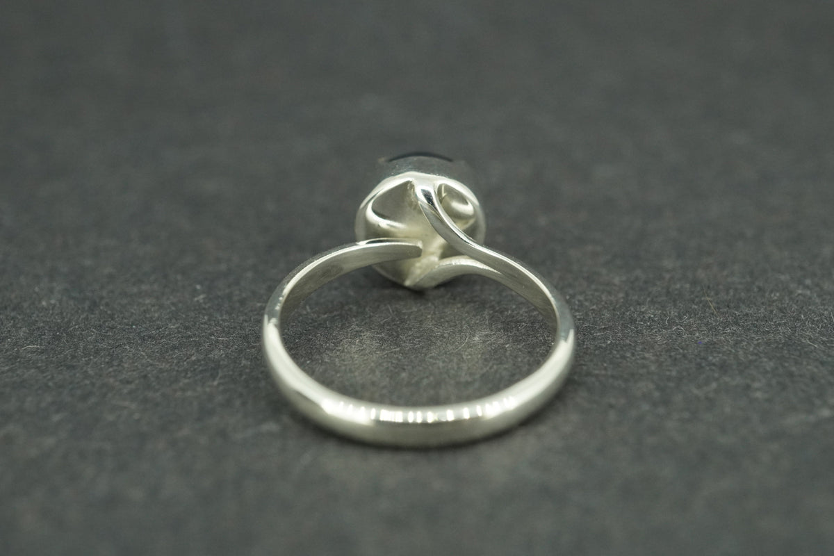 Pearl Sterling Silver Solitaire Ring