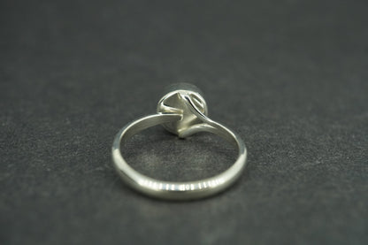 Pearl Sterling Silver Light Solitaire Ring