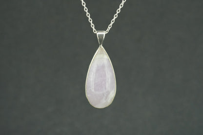 Scottish Amethyst Sterling Silver Drop Pendant