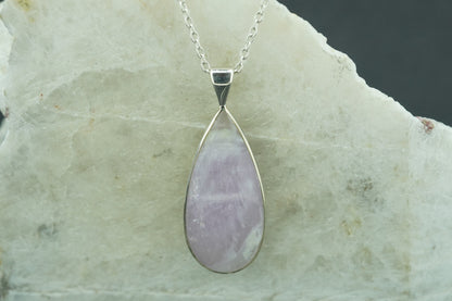 Scottish Amethyst Sterling Silver Drop Pendant