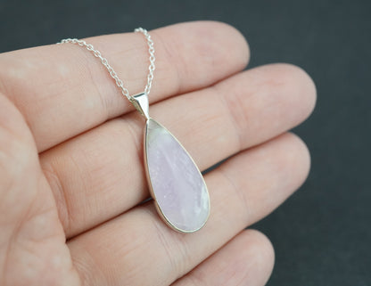 Scottish Amethyst Sterling Silver Drop Pendant