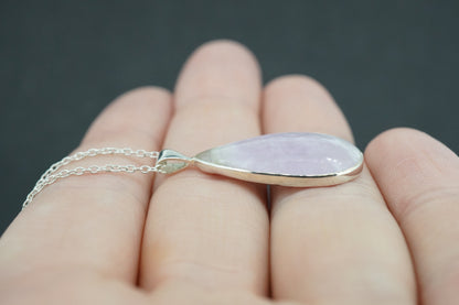 Scottish Amethyst Sterling Silver Drop Pendant