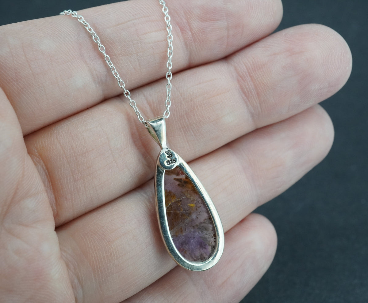 Melody's Stone Super Seven Sterling Silver Drop Pendant