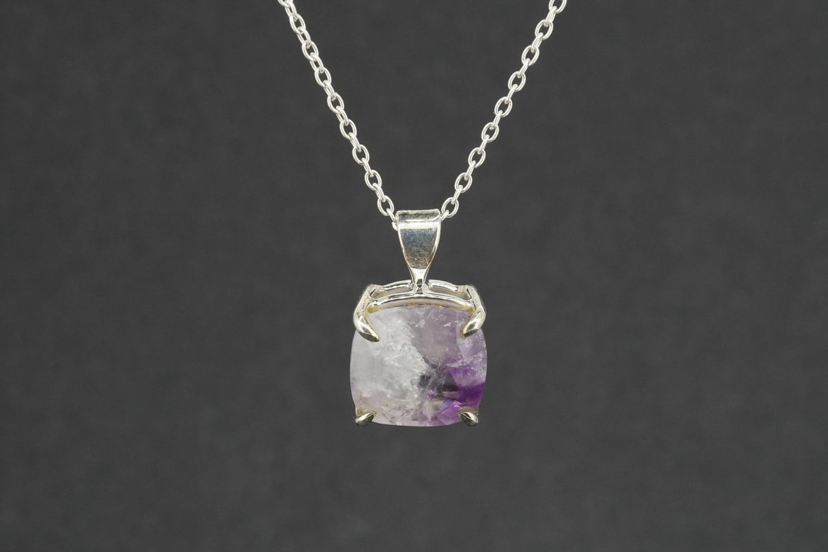 Melody's Stone Super Seven Sterling Silver Cushion Pendant