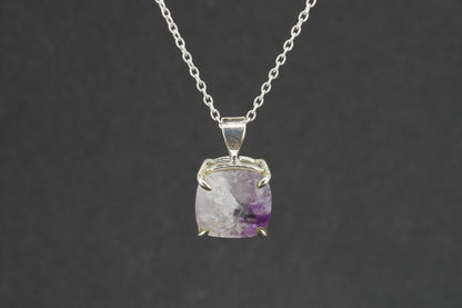 Melody's Stone Super Seven Sterling Silver Cushion Pendant