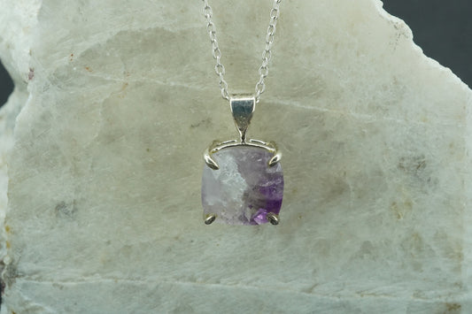 Melody's Stone Super Seven Sterling Silver Cushion Pendant