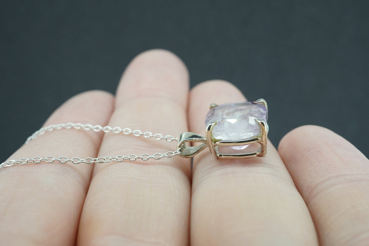 Melody's Stone Super Seven Sterling Silver Cushion Pendant