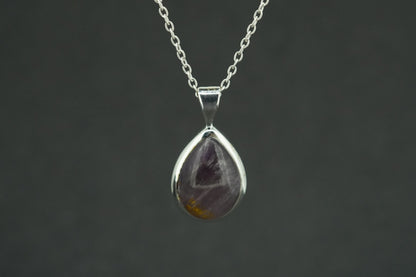 Melody's Stone Super Seven Sterling Silver Medium Drop Pendant