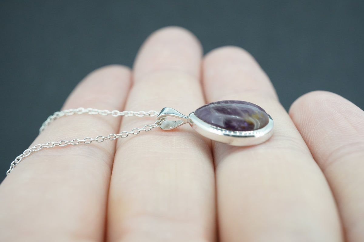 Melody's Stone Super Seven Sterling Silver Medium Drop Pendant
