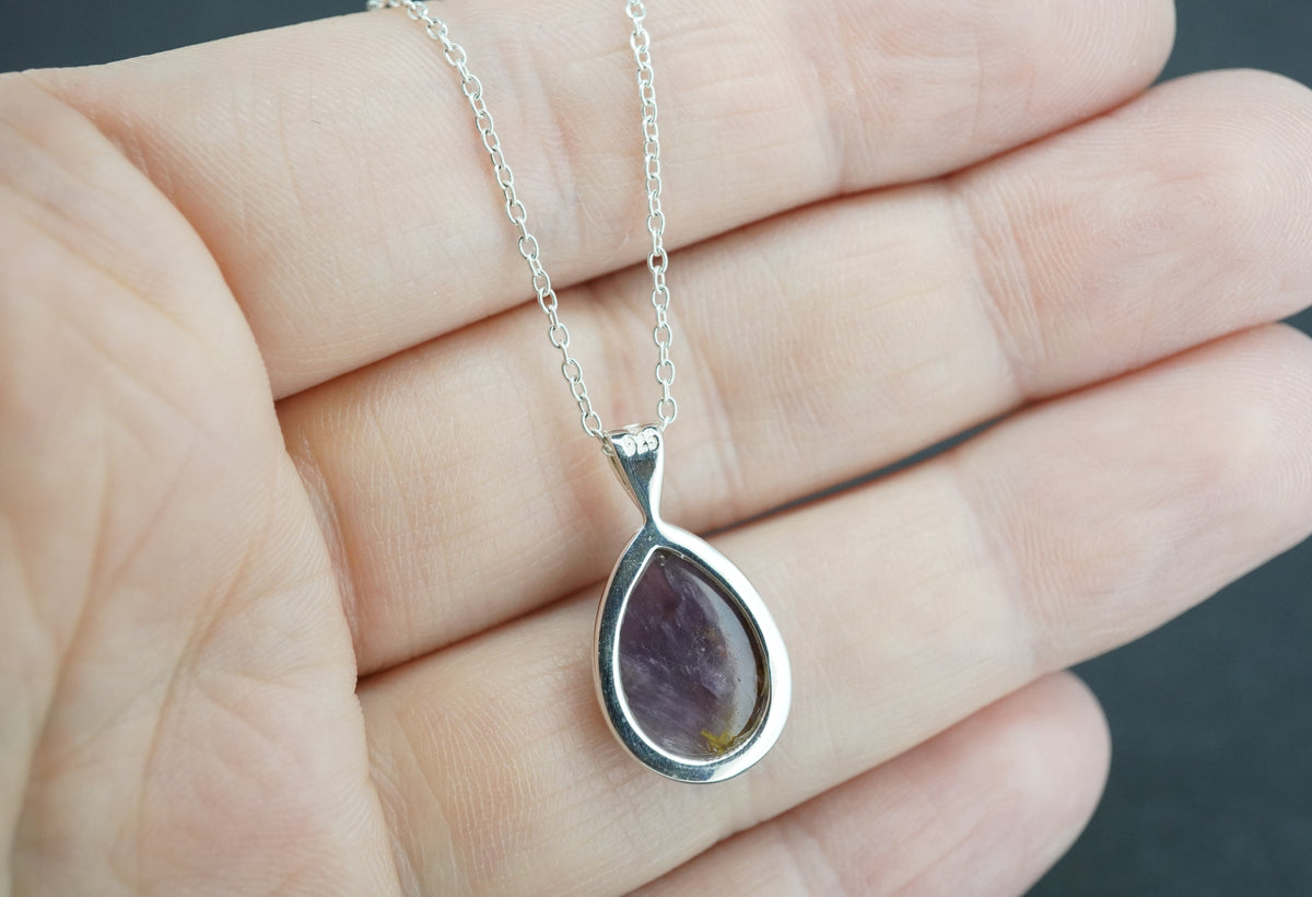 Melody's Stone Super Seven Sterling Silver Medium Drop Pendant