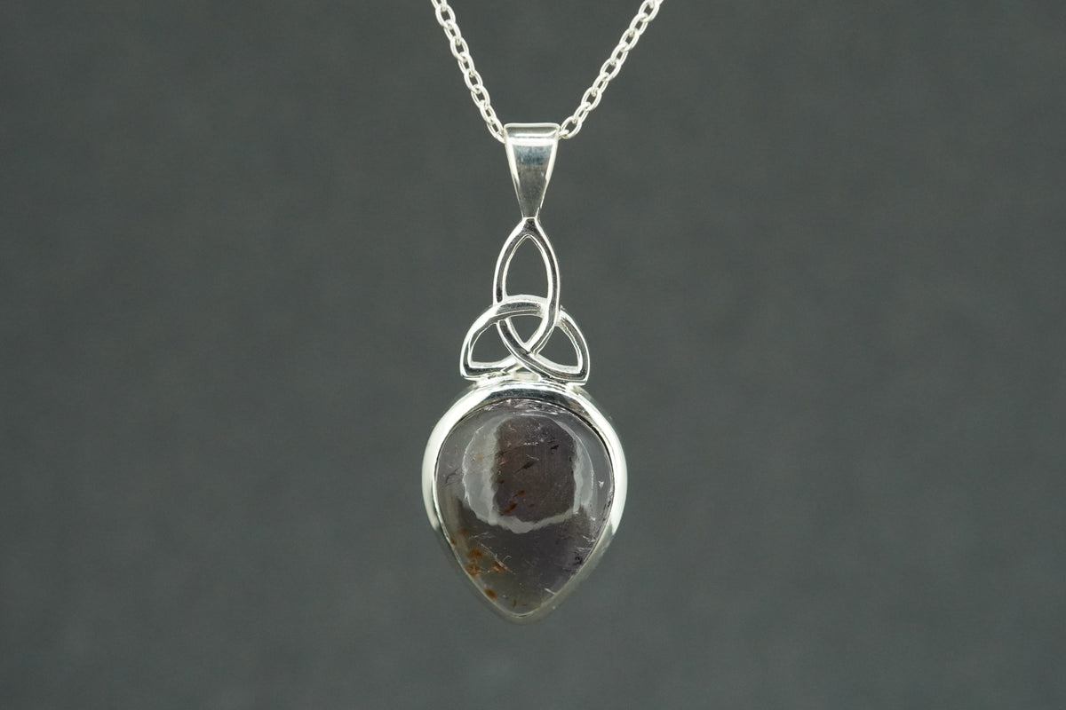 Melody's Stone Super Seven Sterling Silver Celtic Large Pendant