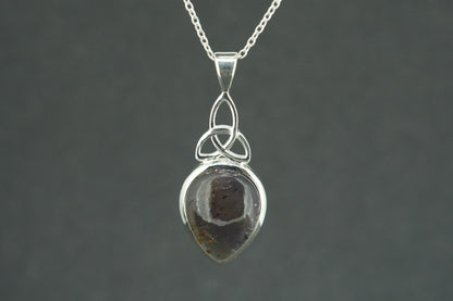 Melody's Stone Super Seven Sterling Silver Celtic Large Pendant