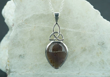 Melody's Stone Super Seven Sterling Silver Celtic Large Pendant