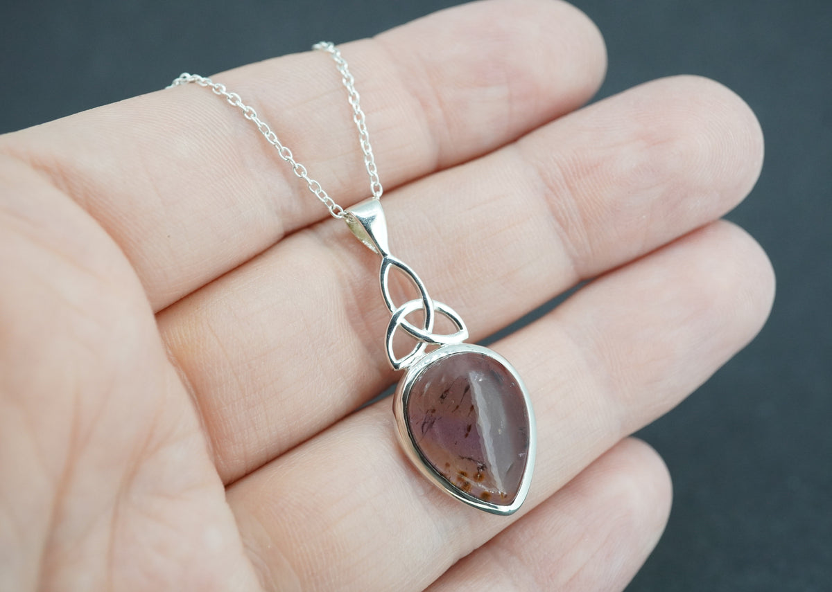 Melody's Stone Super Seven Sterling Silver Celtic Large Pendant