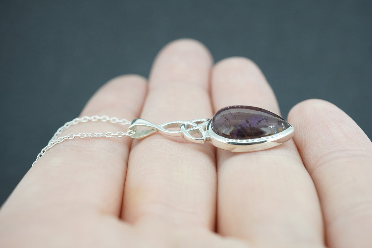 Melody's Stone Super Seven Sterling Silver Celtic Large Pendant