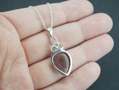 Melody's Stone Super Seven Sterling Silver Celtic Large Pendant