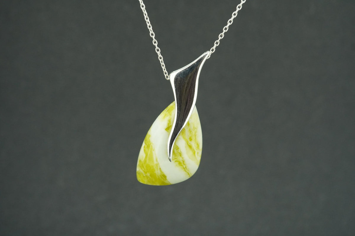 Highland Marble Sterling Silver Pendant