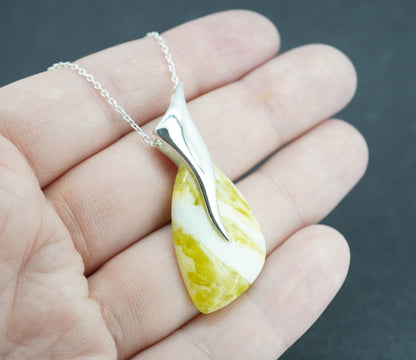Highland Marble Sterling Silver Pendant