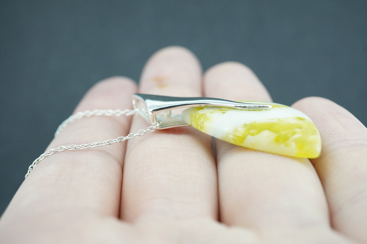 Highland Marble Sterling Silver Pendant